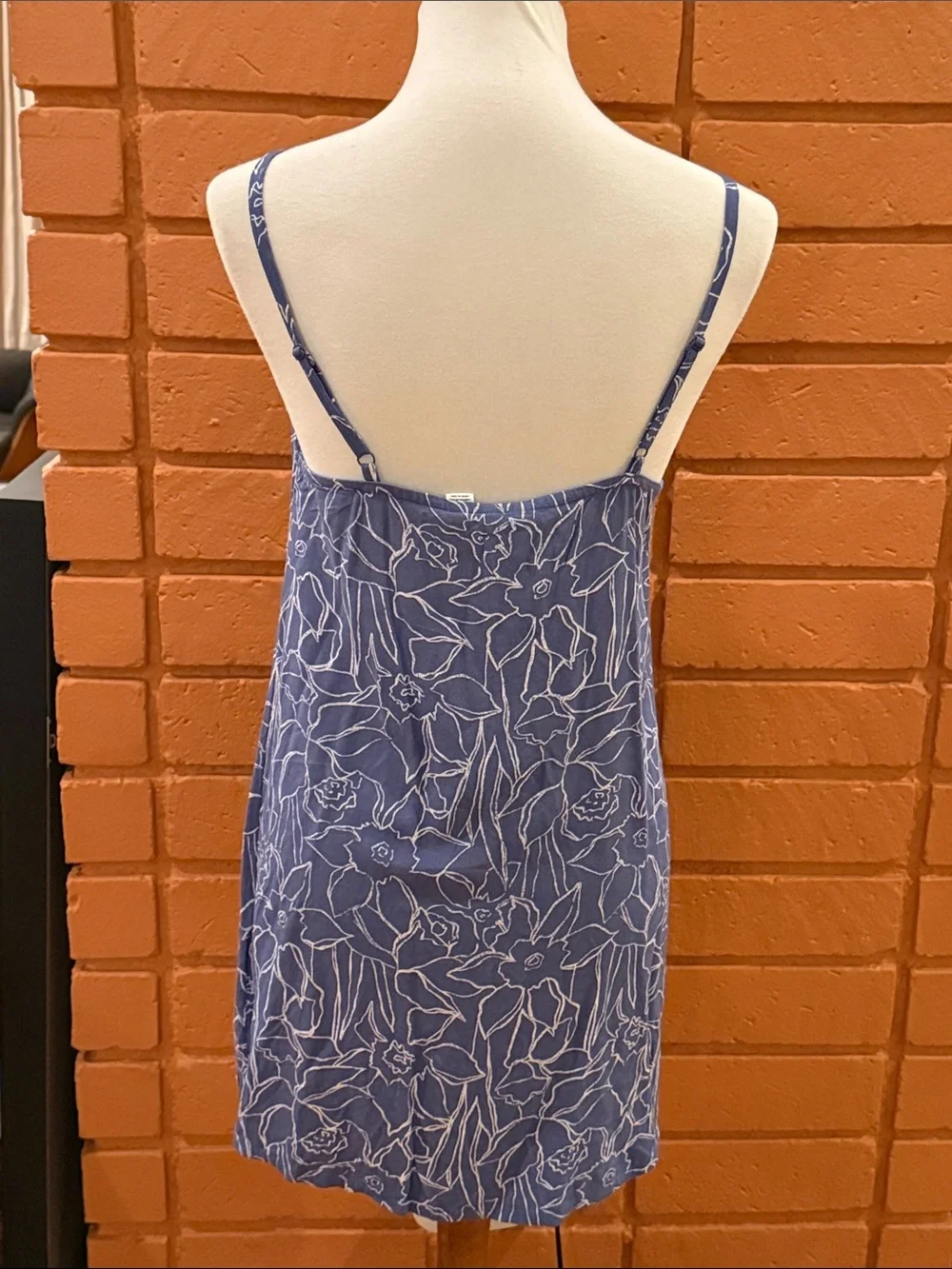 Roxy Daytrip Mini V-Neck Slip Dress - Bijou Bue Linear Floral XS NWT